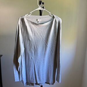 J. Crew Factory Gray Long Sleeve Top